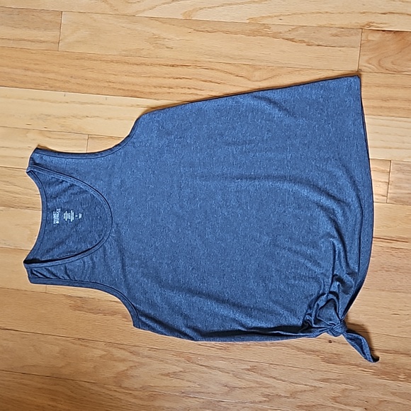 Market And Spruce Women's Blue Side Tie Tank - Picture 5 of 8